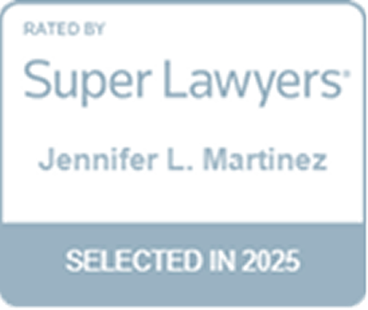 Super Lawyers 2025 badge for Jennifer L. Martinez